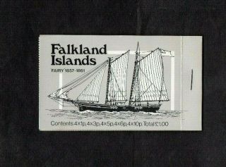 1978.  Falkland Islands.  Mail Ships £1 Booklet Complete.  20xstamps.  M.  N.  H.