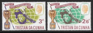 Tristan Da Cunha 1966 World Cup Championships Sg97/8 Mnh