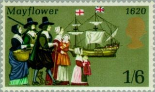 Great Britain - 1970 - Pilgrims And Mayflower - Mnh Stamp - Scott 615