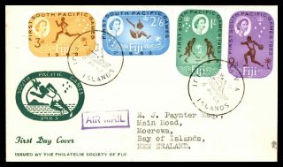 Mayfairstamps 1963 Fiji South Pacific Games First Day Cover Wwb67051