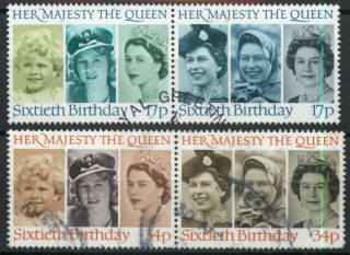Gb 1986 60th Birthday Of Queen Elizabeth Ii Set Combined