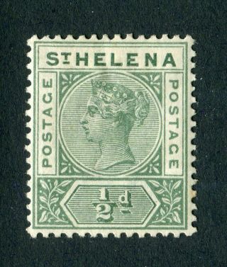 St Helena 1890 Qv.  1/2d Green.  Mh.  Sg 46.