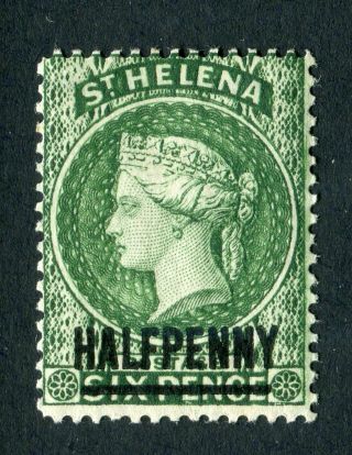 St Helena 1884 Qv.  1/2d Green.  Mh.  Sg 36.