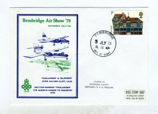 Gb Qeii Special Commemorative Cover Bembridge Air Show 1975