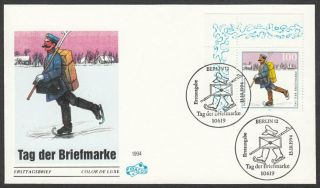 Germany,  1994 Stamp Day Illustrated Fdc.  Scarcer 