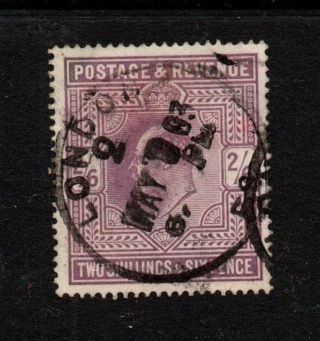 Gb - King Edward Vii 1902 Sg260 2/6 - London May 1903 Postmark Hinged