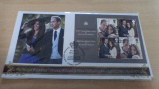 2011 Prince William /kate Middleton Royal Wedding Mini Sheet First Day Cover