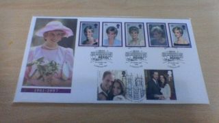 2011 Prince William /kate Middleton Royal Wedding First Day Cover - Lady Diana