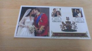 2011 Prince William /kate Middleton Royal Wedding Day Commemorative Cover