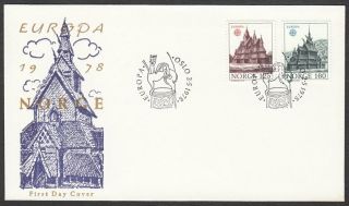 Norway,  1978 Europa Cept Illustrated Fdc.  Scarcer Cachet.  Oslo Special Handstamp