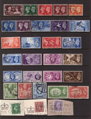Great Britain Gb 1937 - 1951 King George Vi Stamps Selection