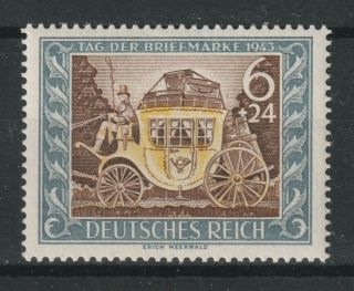 Germany Reich Wwii 1943 Mi 828 Mnh Stamp Day