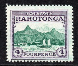 Rarotonga (cook Islands) 4 Pence Stamp C1924 - 27 Mounted