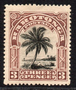 Rarotonga (cook Islands) 3 Pence Stamp C1920 Mounted