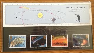 Gb Stamps Presentation Pack Halley 