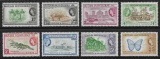 British Honduras 1953 - 62 Qeii Definitives Selection Sg 179 - 186 Mlh/ (cat £14, )