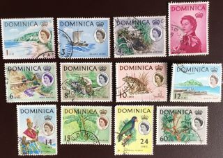Dominica 1963 - 65 Definitives 12 Values Fu