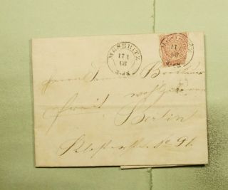 Dr Who 1868 Germany Museritz F/l To Berlin E41628