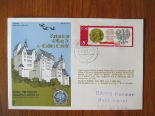 1971 Raf Escaping Society Cover,  Return To Oflag 7c & Colditz Castle Flown Cover