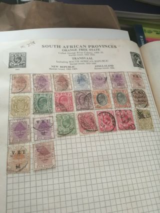 Page Of Stamps From South African Provinces (strand Album Lot 61)