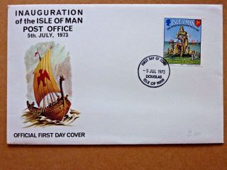 38] First Day Cover - Inauguration Of The Isle Of Man Post Office - 5 July 1973