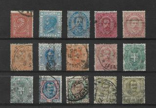 Sstamps Italy 15 Piece Old Italy Stamps T260