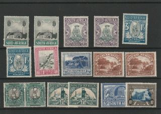 South Africa Early Mng Selection Of 16 Stamps With Values To 10/ -