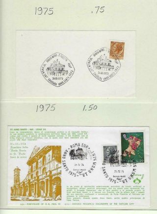 D9437 1975 Italy Commemorative Cover & Card With Special Cancels