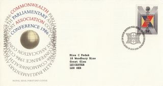 1986 2nd Commonwealth Parliamentary Conference - Bureau H/s Fdc.