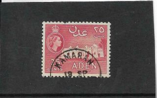Kamaran Island.  Very Rare Postmark On Aden Sg54.  1960 