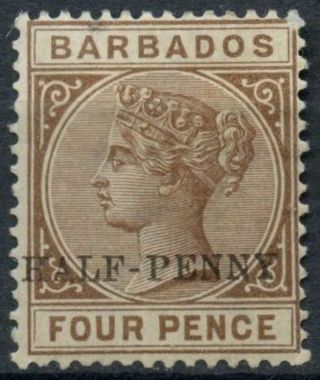 Barbados 1892 Sg 104,  1/2d On 4d Qv Mh D84416