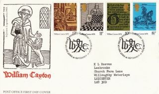 1976 500th Anniversary Of British Printing - Bureau H/s Fdc.
