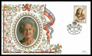 Mayfairstamps 1995 Great Britain Fdc Benham Silk Queen Mother First Day Cover Ww