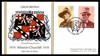 Mayfairstamps Great Britain Fdc 1974 Winston Churchill Combo First Day Cover Wwb