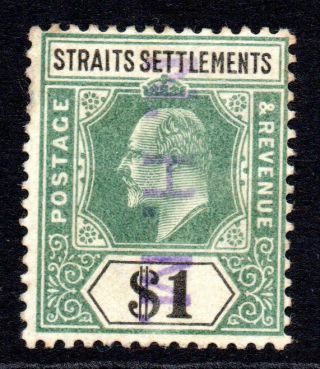 Straits Settlements 1 Dollar Stamp C1902 - 03 Sg119