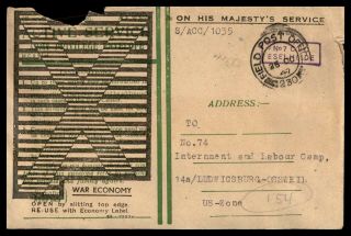 Mayfairstamps Great Britain Cover 1947 Field Post 230 Ohms To Ludwigsburg Cover
