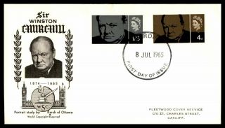Mayfairstamps 1965 Great Britain Fdc Winston Churchill Fleetwood Cover Service F