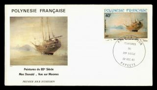 Dr Who 1983 French Polynesia Paintings Art Fdc C127022
