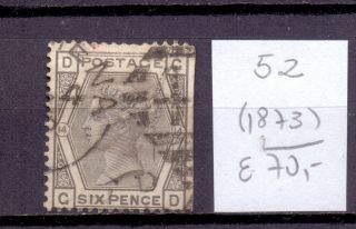 Great Britain 1873.  Stamp.  Yt 52.  €70.  00