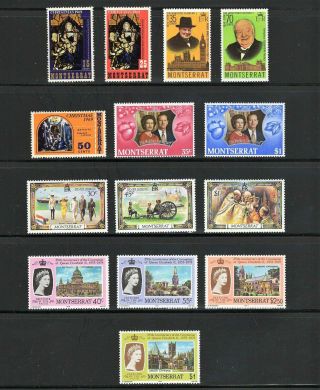 Montserrat - - 5 Mnh Complete Sets Of Commemoratives From 1969 - 78