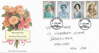 1990 90th Birthday Of Queen Mother First Day Cover Sg 1507 - 1510 My Ref 33