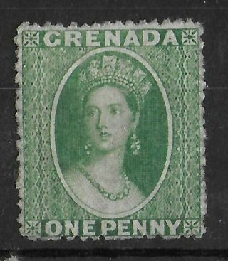 Grenada 1861 - 1862 No Gum 1d Green Sg 2 Cv £50