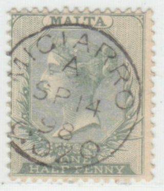 Malta 1885 Issue Stamp Sg.  20 Showing 