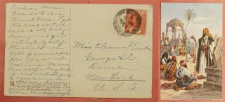 Dr Who 1913 Ceylon Colombo Postcard To Usa 39731