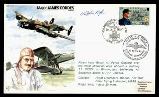 Dr Who 1983 Jersey Raf Cosford Air Display Flight Pilot Signed Cachet E44473