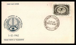 Mayfairstamps India 1962 International Congress Of Ophthalmology Medicine Cover