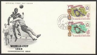 Aden,  1966 World Cup Football Illustrated Fdc.  Aden Cds Cancel.  Scarce