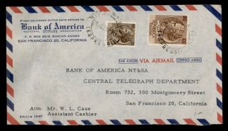 Dr Who 1946? Italy Special Delivery Airmail To Usa Bank Corner E44026