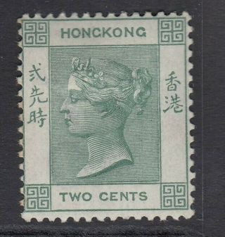 Hong Kong Sg56 1900 2c Dull Green Mtd