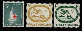 Papua Guinea 1963 South Pacific Games And Red Cross Centenary